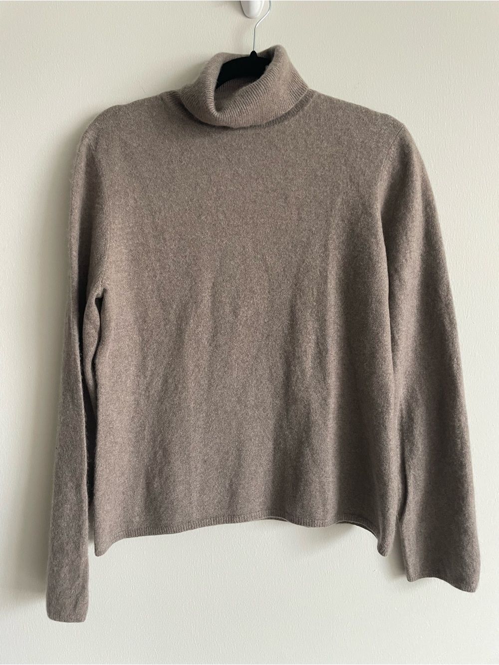 Charter Club 100% Cashmere Funnel Neck Turtleneck Sweater Quiet Luxury
